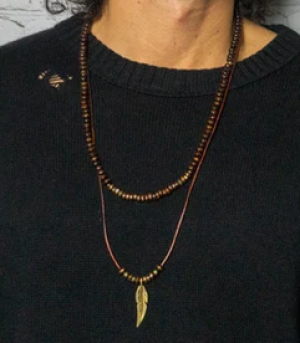 Screenshot 2025-03-20 at 08-48-02 Mens Boho Layered Necklace Set- Long Leather Feather Charm Pendant Necklace- Simple Stacking Necklaces for Men- Wood Beaded Hippie Necklace - Etsy